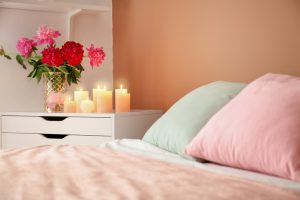 een romantische slaapkamer